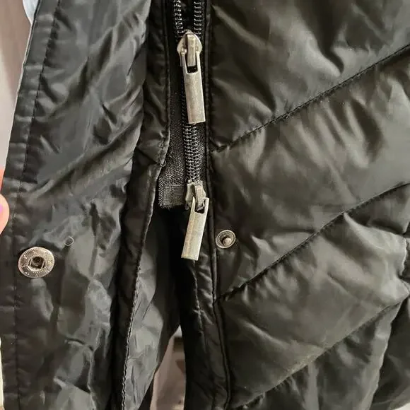 Women's Black Quilted Coat - Picture 7 of 10